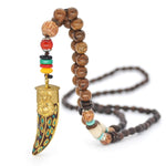 Natural Nepal Wood Beads Necklace