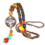 Natural Nepal Wood Beads Necklace