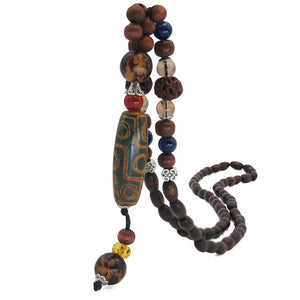 Natural Nepal Wood Beads Necklace